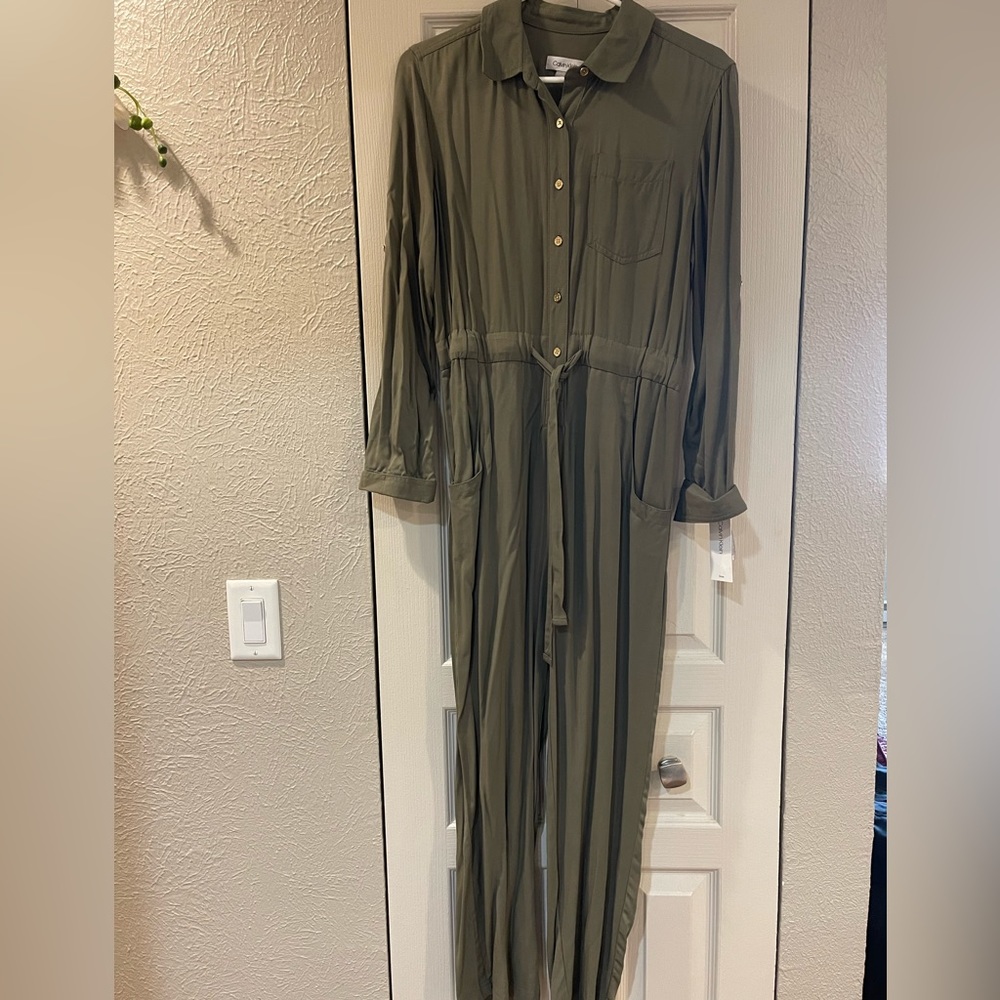 Green Calvin Klein NWT jumpsuit